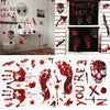 Halloween Bloody Handprint Window